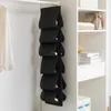 Förvaringslådor över dörrskoet rack hushåll sovsal 12 fickor hängande höga klackar sneakers sportskor som organiserar hållare väska