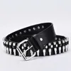 Ceintures mode dames en cuir punk ceinture rivet creux marque de luxe ceinture personnalité rock sauvage réglable jeune tendance ceinture 221107