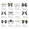 Nail Art Decorations 10Pcs Beautiful Pearl Gold Edge Metal Bow Ornament Trend Light Luxury Trimmed Gold/Silver Trim