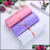 Packing Bags 100Pcs/Lot Plastic Mailer 17X30Cm Pink Purple White Envelopes Bags Selfseal Adhesive Parcel Package Bag Drop Delivery O Dhxzh