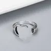 Anneau d'ouverture réglable Ring Modèle rétro Anneau de haute qualité 925 Bijou à anneau plaqué en argent