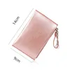 Mini Women Credit Business Bank Holders Cute Coin Swork Money Bag Case Pearlelescent Surface Ultra Thin Thin женский застежка -молния кошелек