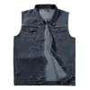 Gilets pour hommes Plus Taille 5XL 6XL 7XL 8XL Hommes Denim Gilet Printemps Été Jean Fat Streetwear Mode Casual Chalecos Para Hombre