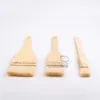 Baking Tools 5pcs Small Size 23cm Sheep Wool Brush Oil BBQ Grill Egg Butter Cheese Decor Brushes Pine Wooden Handle DIY Bakery
