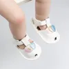 First Walkers Fashion PU Non-Slip Rubber Baby Girls Shoes 0-18m 2022 Cute Born Infant Prinses Peuter Summer Sandals