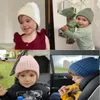 Berretti Cappelli Berretti con teschio Cappelli invernali per bambini per nati Ragazzi Cofano all'uncinetto Berretto per bambina per bambini Puntelli per neonato Accessori per ragazzo Roba più calda 221107