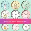 Orologi da parete Orologio silenzioso per bambini Bambino Creativo Cartone animato Decorazioni per la casa Soggiorno Bambini Adorabili piccoli