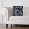 Travesseiro retro marinho azul paisley tampa de tampa boêmia sofá de síley em casa de flor de flores decorativa 45x45cm