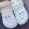 Mignon 3D Pink Duck Croc Charms Designer Chaines de bricolage Chaussures Animal ACCESSOIRES DES JIBS COLES HELLES