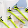 PCS/Lot Climbing Panda på Bambu Gel Ink Penns 0,5 mm Ballpoint Pen Black Color Office School Supplies Canetas Escolar F796