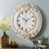 ساعات الحائط 3D Nordic Clock Vintage Gold Retro Home Decore Watches Creative Modern غرفة المعيشة هدية المطبخ