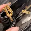 Lüks çanta Omuz çantası marka LOULOU Y-şekilli tasarımcı dikiş deri bayanlar metal Zincir kapaklı messenger hediye kutusu