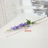 装飾的な花長いエレガント2フォークシミュレーションスミレの花ヒアシンスデルフィニウム美しい花束家花瓶DIYデコレーション