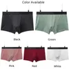 Underpants Sexy Shorts U Convex Pouch Men's Boxer Briefs Breathable Underwear Elastic Male Panties Trunks Erotic Lingerie Youth