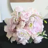 Couronne de fleurs décoratives DIY, boîte-cadeau, Bouquet d'hortensia artificiel de Style INS, pour décoration de maison, artisanat mural pour Scrapbook