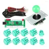 Game Controllers 1 Player Arcade Kit USB -encoder naar PC Joystick -knoppen voor Mame Games Raspberry Pi Retro Controller Deel