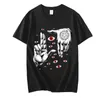 Men's T Shirts Anime Hellsing UltimateT-shirts Men Clothing Graphics Shirt Manga Alucard Eyes Harajuku Cotton Tees Unisex Summer Tops Male