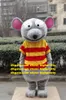 Gray Rat Mouse Mice Mascot Costume Adult Cartoon Character Outfit Suit Marketplace Hypermarket Square Publicity zz7810