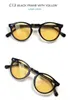 선글라스 Eareada 클리어 프레임 라운드 남성용 Gregory Peck Vintage Polarized OV5186 Mens