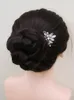 Headpieces Elegant Women Rhinestone Bridal Hairpins Tiara Wedding Hair Clips For Bride Headdress Luxury Pins 2PCS Party Hairpieces