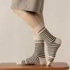 Socks Hosiery Men 2022 New Autumn Striped Cotton Business Breathable Casual Crew Male High Quality T221102