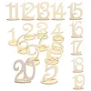 Party Decoration 10pcs Wood Wedding Table Number Place Seat Cards Ornament Craft Home Product Size 105 100 3mm Gross Weight 200g