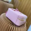 Розовая дизайнерская косметичка Женская мини-сумка с цепочкой Сумки на плечо Дорожные туалетные чехлы Высококачественная вместимость для стирки Косметичка Сумка