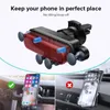 Держатель Gravity Car Phone Universal Air Vent Mount Support Stand для iPhone 12 11 6 8 7 Redmi