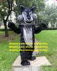 Long Fur Plush Wolf Coyote Werewolf Mascot Costume Vuxen Tecknad karaktärutrustning Dräkt FÖRETAGS Aktivitet Do Honours ZZ7819