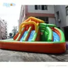 Large Commercial Grade Kids Inflatable Water Slides with Pool for Sale