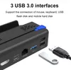 Dock Station Baza bazowa stacji stacji doków Hub Hub Hub Hub Hub Hub Hub Hub Hub STIRE DO CONSOLE PARET CONSOLE USB C PD Port USB3.0 RJ45 Ethernet