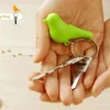 Nyckelringar Set 2 Bird Keychain House Nest Whistle Key Holder Chain Ring Keyholder Keyring Pendant Hanger Rack Trendy Gift