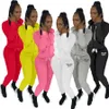 2024 Designer Marke Frauen Trainingsanzüge Jogginganzüge Brief 2 Stück Sets Langarm Outfits Sportswear Hoodies Jacke Hosen Sweatsuits Herbst Winter Kleidung 8875-2