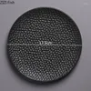 Plates Restaurang Creative Black Main Dish Plate Pastar Steak Nordic Style Home Kitchen Round Ceramic Table Cake Dessert