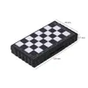 Utomhusspel Aktiviteter 1Set Mini International Chess Folding Magnetic Plastic Chessboard Board Game Portable Kid Toy Drop 221109