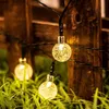 Decorações de jardim LED Luzes solares de cordas ao ar livre Fada com 8 modos Pátio à prova d'água para decoração de festa 221108