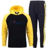 Hommes survêtement printemps automne hommes ensembles couleur unie vêtements de sport marque à capuche pantalon vêtements mode deux pièces ensemble survêtement hommes