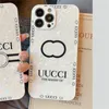 Fashion iPhone Phone Case Glass Phone Shell White Phonecsses Hudents Home Cover Cover Brand for iPhone 13 Pro 12 11 XSMAX