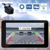 Xinmy 7 inç dokunmatik ekranlı araba video taşınabilir kablosuz carplay tablet android stereo multimedya ön ve dikizli kameralar ile bluetooth navigasyon