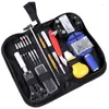 Kits de réparation de montres Outils durables Ouvre-dissolvant Barre à ressort Pry Tournevis Horloge Kit d'outils Pièces d'horloger