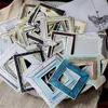 Подарочная упаковка 35pcs рама смешанных бумажных наклеек наборы наборы Die Cut для DIY ScrapBooking Junk Journal TN Planner PO наклеек