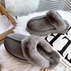 Sneeuwlaarzen Dikke Soled Slippers Boot Warm Boots Suede schoenen klassieke korte miniwomen Keep warme man dames pluche casual kastanje grijs