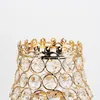 Portacandele 1 pezzo candeliere in cristallo oro per supporto per decorazioni per la cena, feste di nozze, feste di nozze