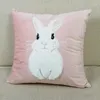Pillow Luxury Cartoon Branco Pink Velvet Caso decorativo Sofá Cadeir Criança Casca de Presente 45x45cm 1pc/lote