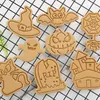 Stampi da forno a Pasqua Halloween Natalizia Cascini per biscotti set 3D Stampo per animali Plastica Stamping strumenti di pasticceria Colore casuale