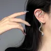 Backs Orecchini 1 Pz Fashion Dragon Ear Clip No Perforation Stud Gioielli da donna sexy Stile punk Twining Strass Forma di serpente