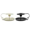 Candle Holders European iron candlestick black and white restaurant candle base retro metal Candlestick Holder 221108