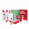 Decora￧￵es de Natal Papel Saco de presente de Natal Cartoon Impresso Merry Shop J￳ias Cosm￩ticos Com o Handle S M L Drop Delivery H Dhydd