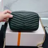 Y Designer Fashion Lou Bag Klasyczne małe kosmetyczne torby akcesoriuj ze skórzaną frędzlą luksusowy crossbody portfel kawiorowa torba łańcucha kawioru