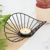 Candle Holders 2pcs Nordic Geometry Irregular Iron stick Twisted Hollow Out Holder Centerpiece Home Wedding stick Ornaments 221108